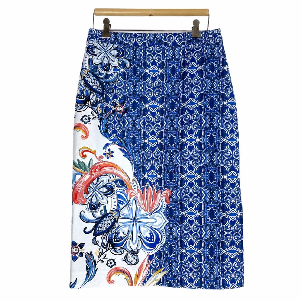 Anthro Moulinette Soeurs Floral Pencil Skirt Sz 4 - Picture 10 of 10